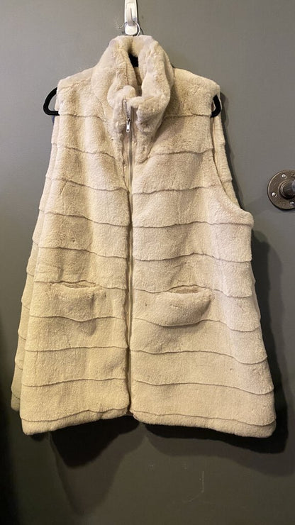 Faux Fur Zipper Side Vest