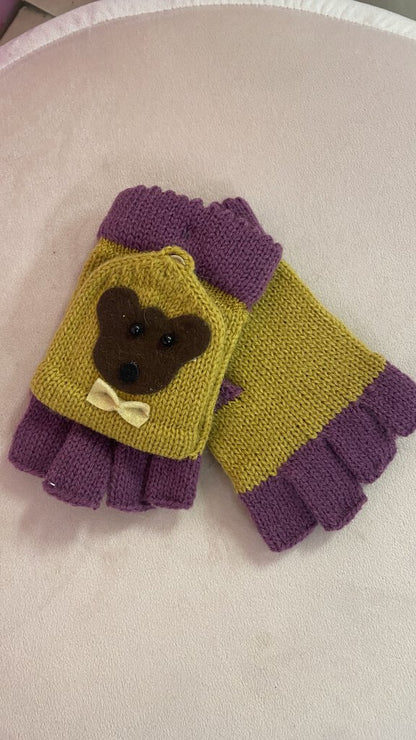 Bear Convertible Mittens