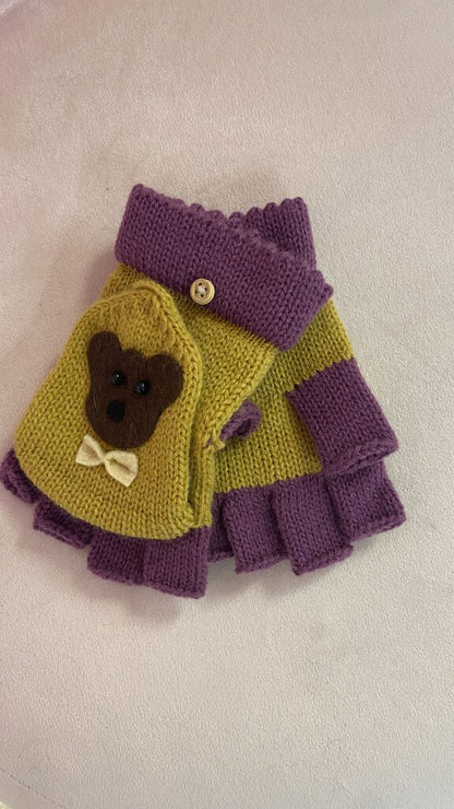 Bear Convertible Mittens