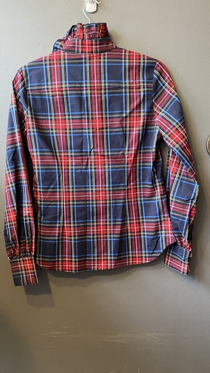 Devon Tartan Ruffle Blouse