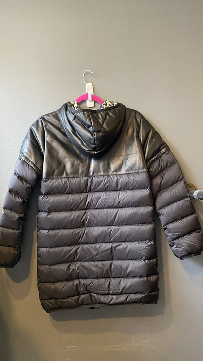 Leather Trim Puffer Jacket (size 36)