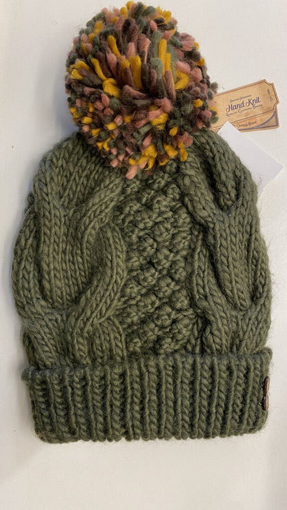 Cableknit Pom Pom Hat