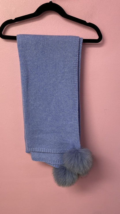 Cashmere Pom Pom Scarf