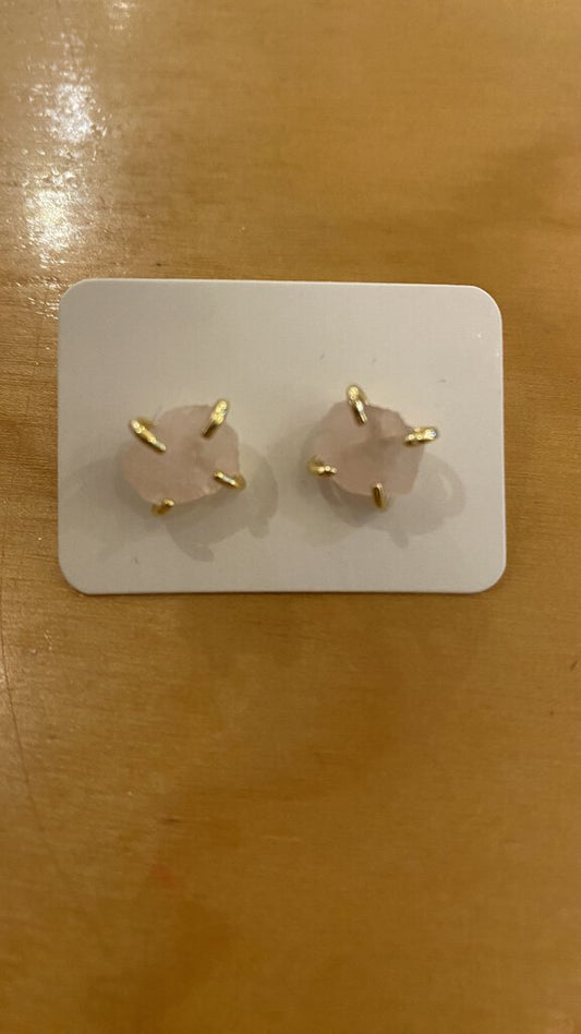 Quartz Stud Earrings