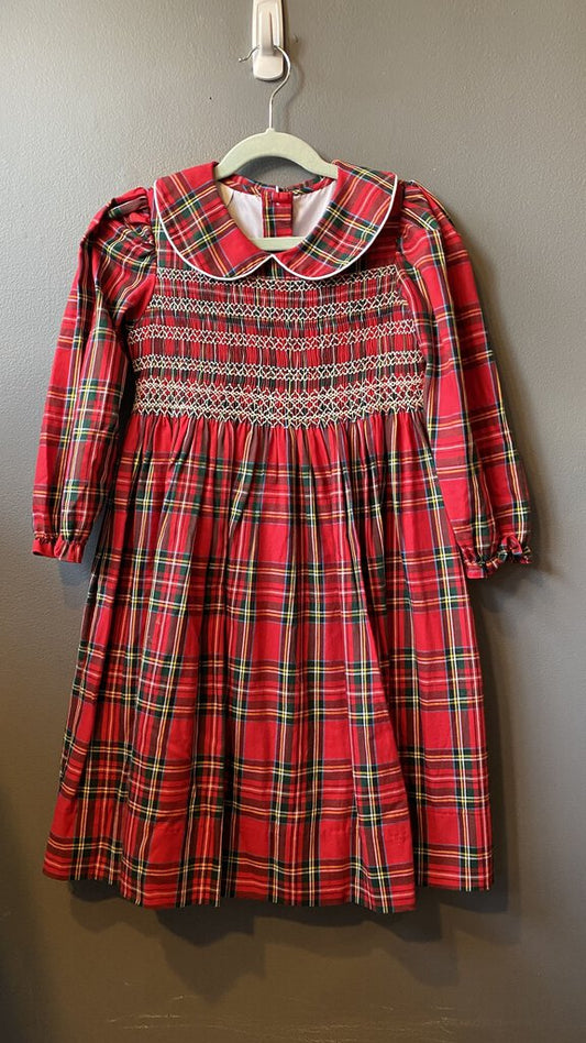 Tartan Smocked Dress