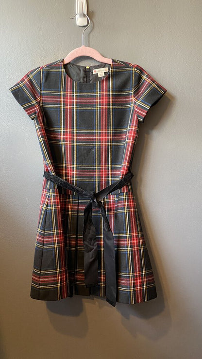 Flannel Tartan Pleated Dress