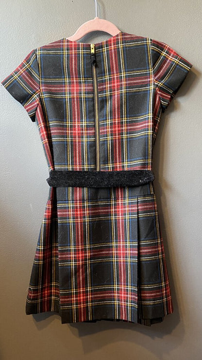 Flannel Tartan Pleated Dress