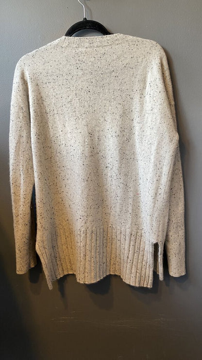 Speckled Vneck Cashmere Sweater