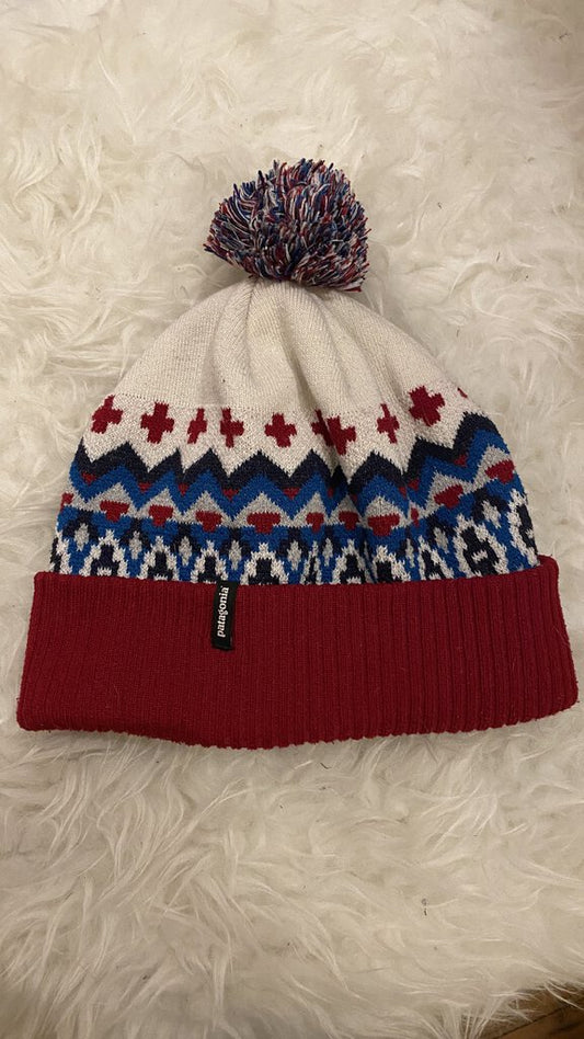 Fairisle Pom Pom Beanie Hat