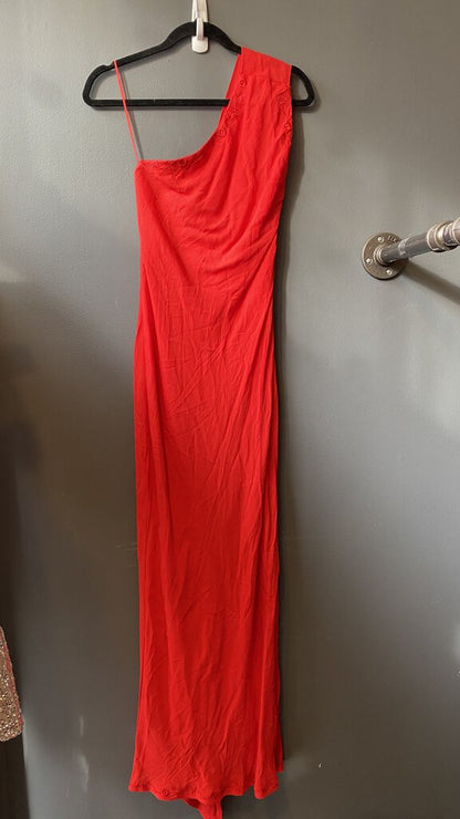 One Shoulder Maxi Gown Dress