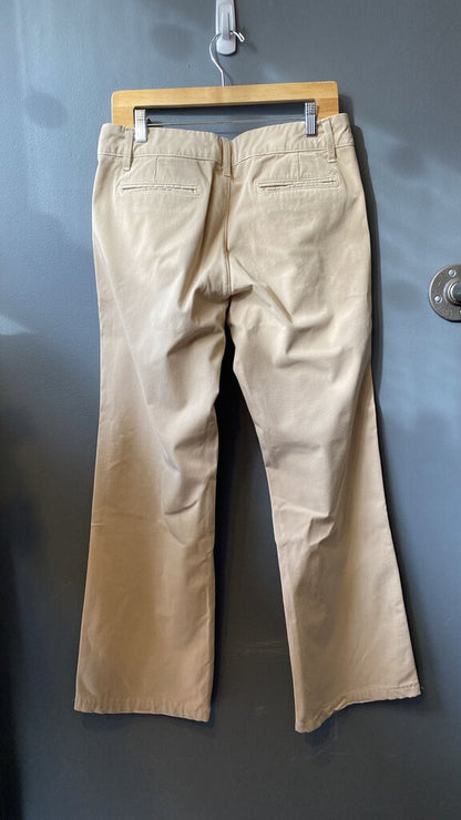 Stretch Wide Leg Khaki Pants