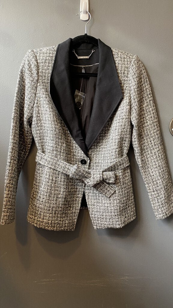 Tweed Belted Blazer Coat