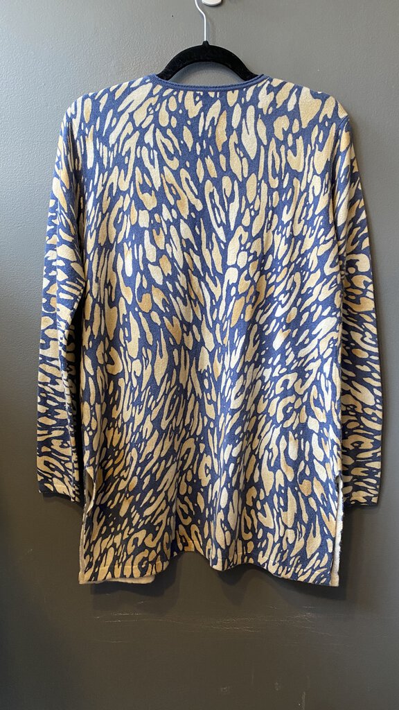 Cashmere Printed Duster Cardigan