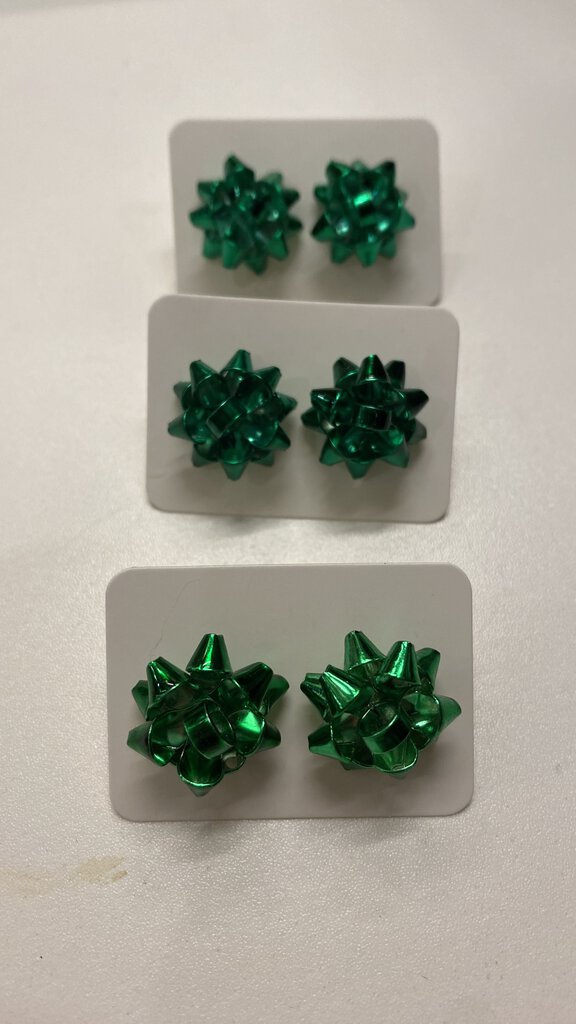 Holiday Bow Stud Earrings