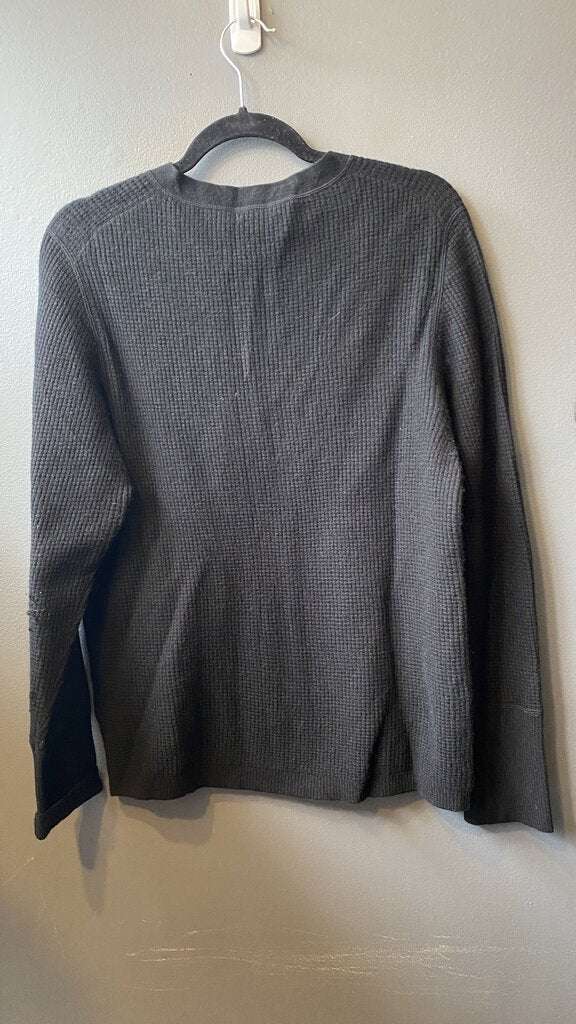 Waffle Cashmere Henley Sweater