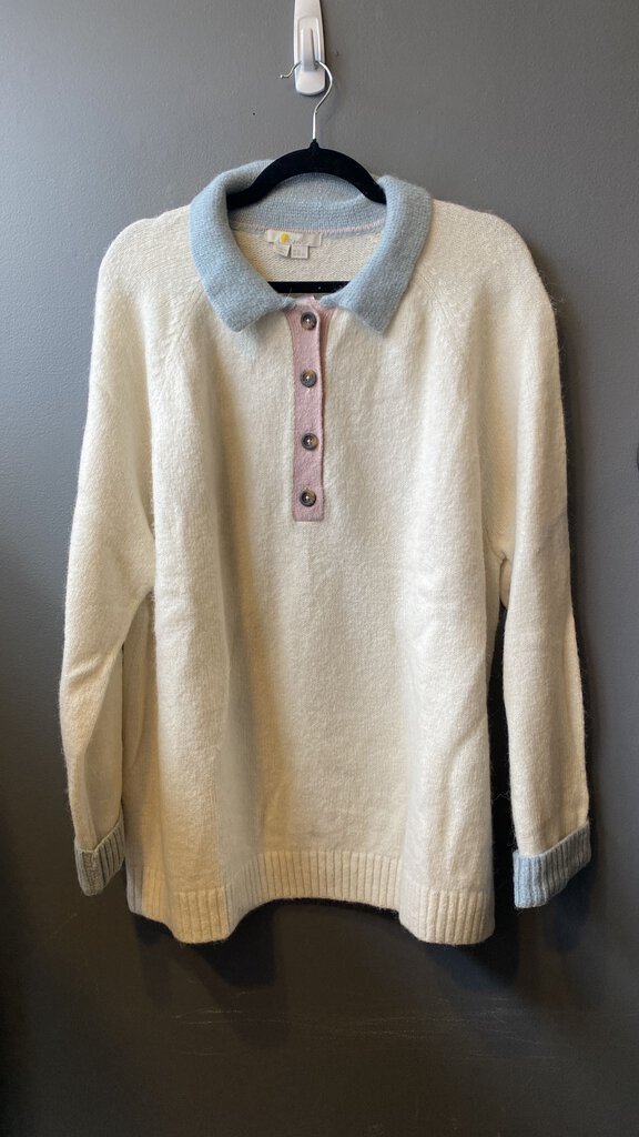 Button Polo Sweater