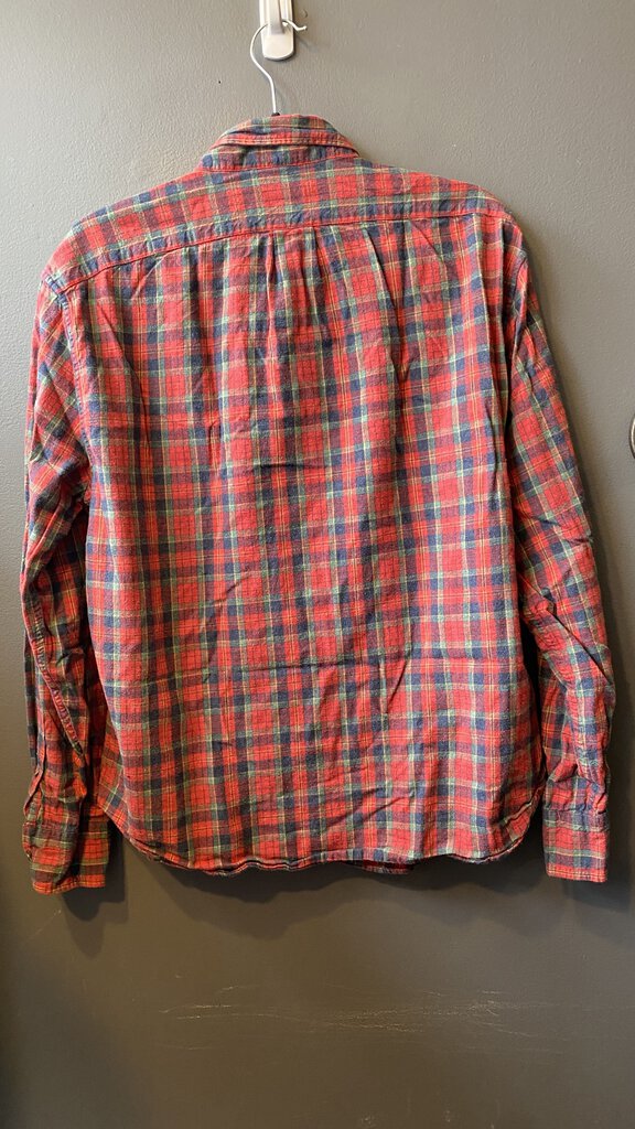 Flannel Plaid Slim Untucked Button Down