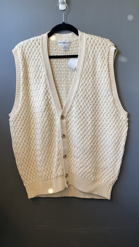 Cotton Woven Sweater Vest