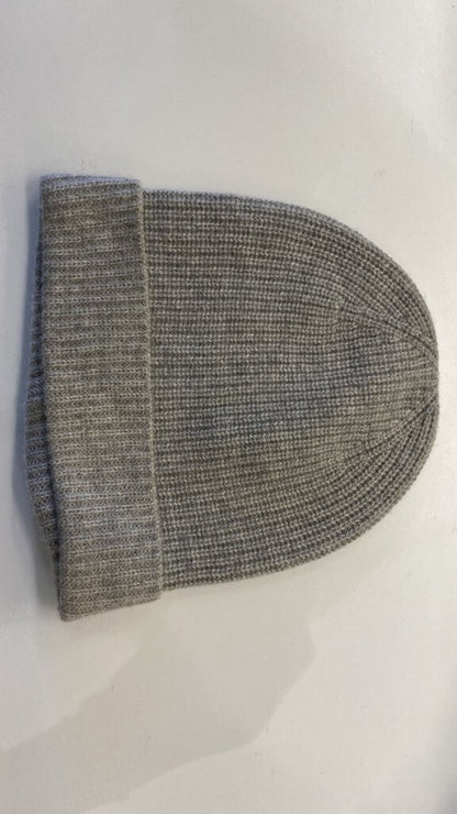 Ribbed Cashmere Beanie