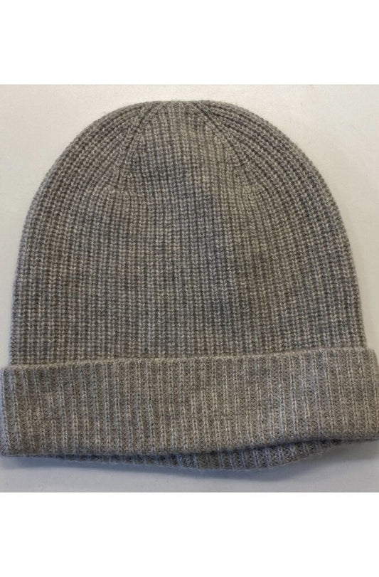 Ribbed Cashmere Beanie