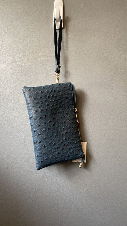 Faux Embossed Crossbody Wristlet