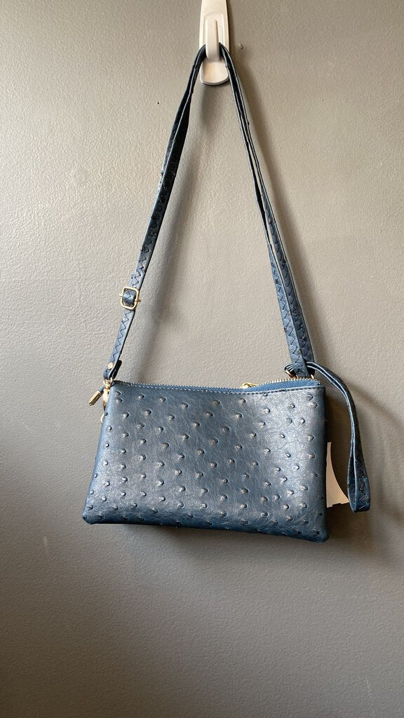 Faux Embossed Crossbody Wristlet