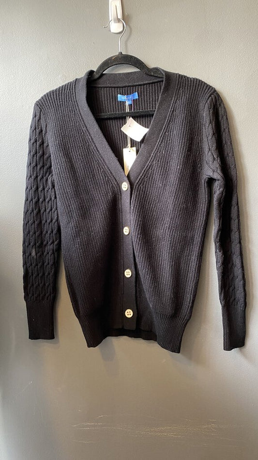 Ribbed V neck Cardigan Sweater