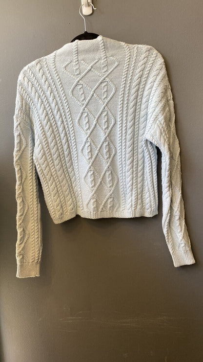 Mock Cableknit Crop Sweater