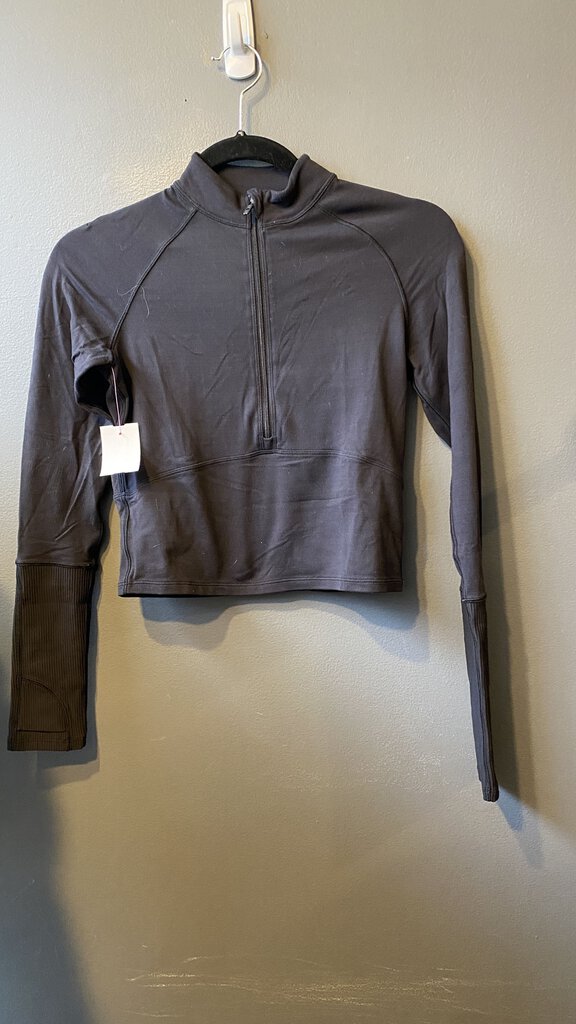 Crop Fitted 1/4 Zip Pullover