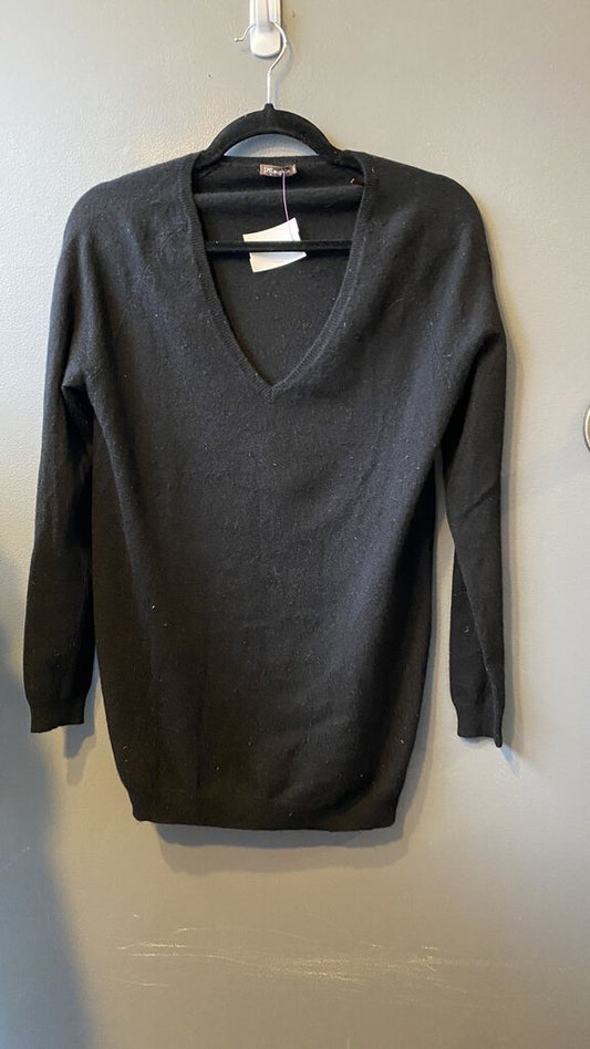 V neck Cashmere Tunic Sweater