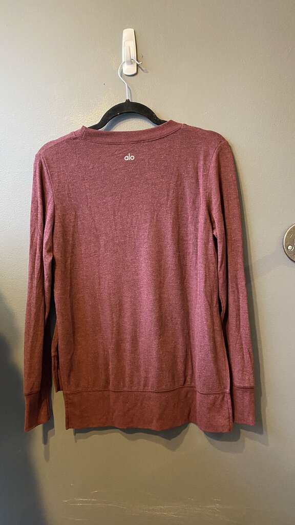 Split Hem Crewneck Top