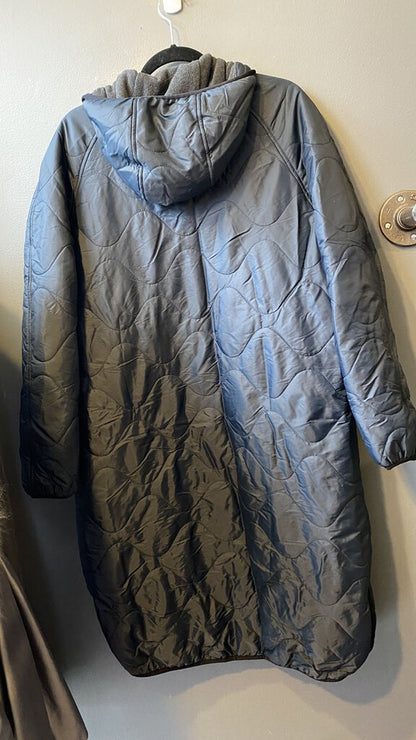 Long Cocoon Quilted Coat (UK12)