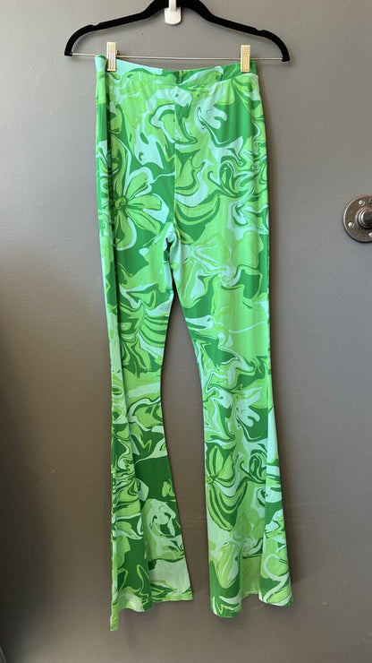 Flare Malachite Print Pants