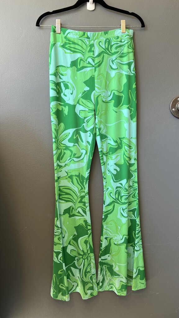 Flare Malachite Print Pants