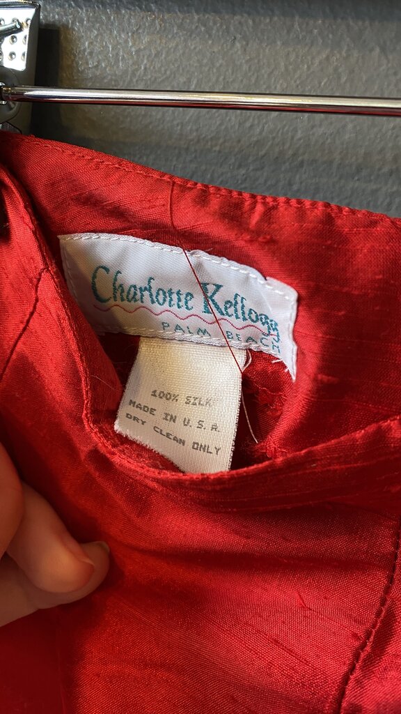 Raw Silk High Rise Pants