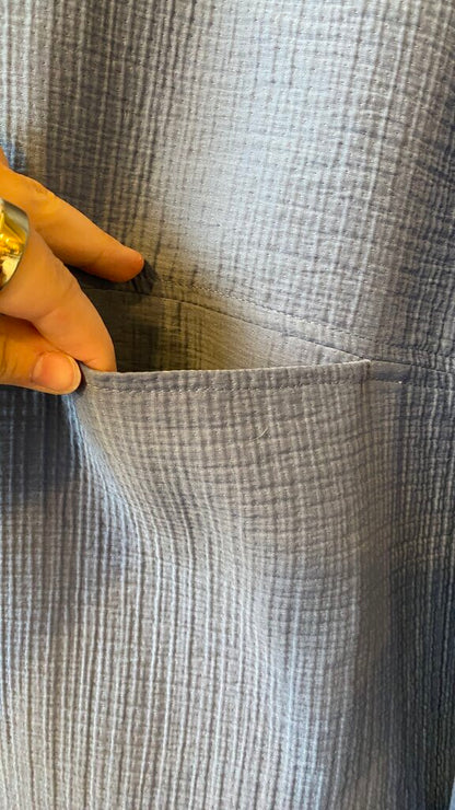 Heavy Gauze Oversized Blouse