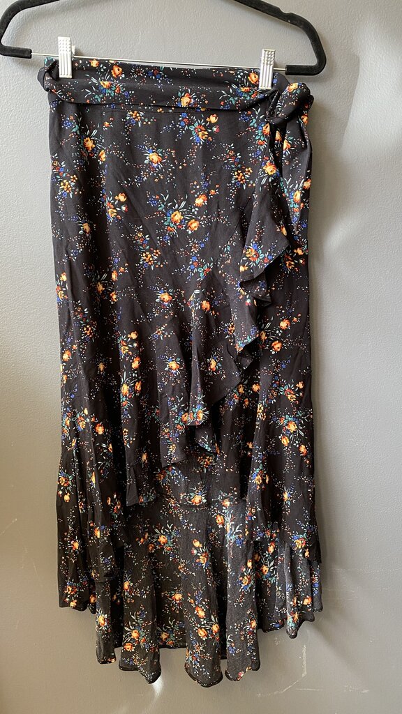 Floral Top + Midi Wrap Skirt Set