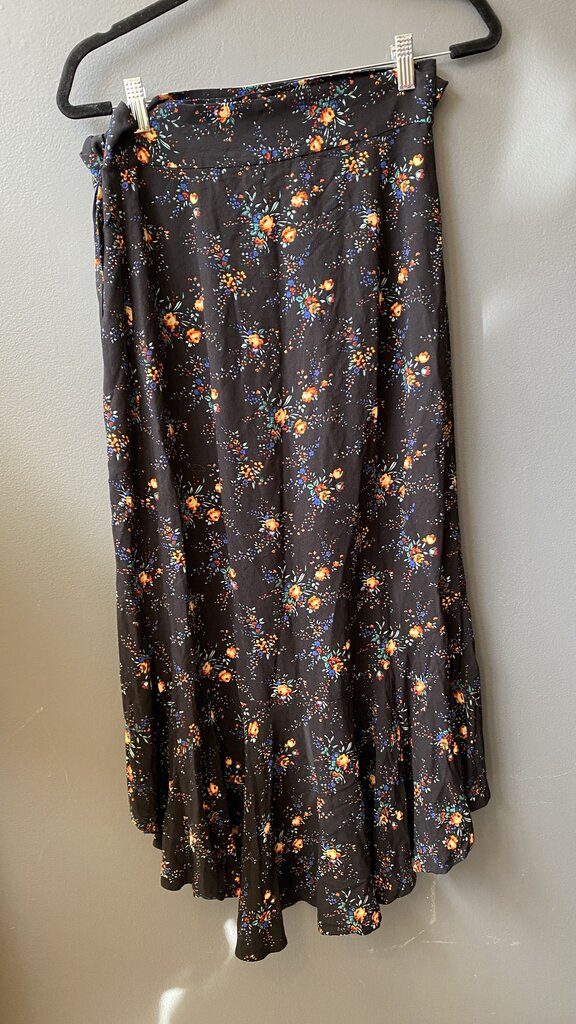 Floral Top + Midi Wrap Skirt Set