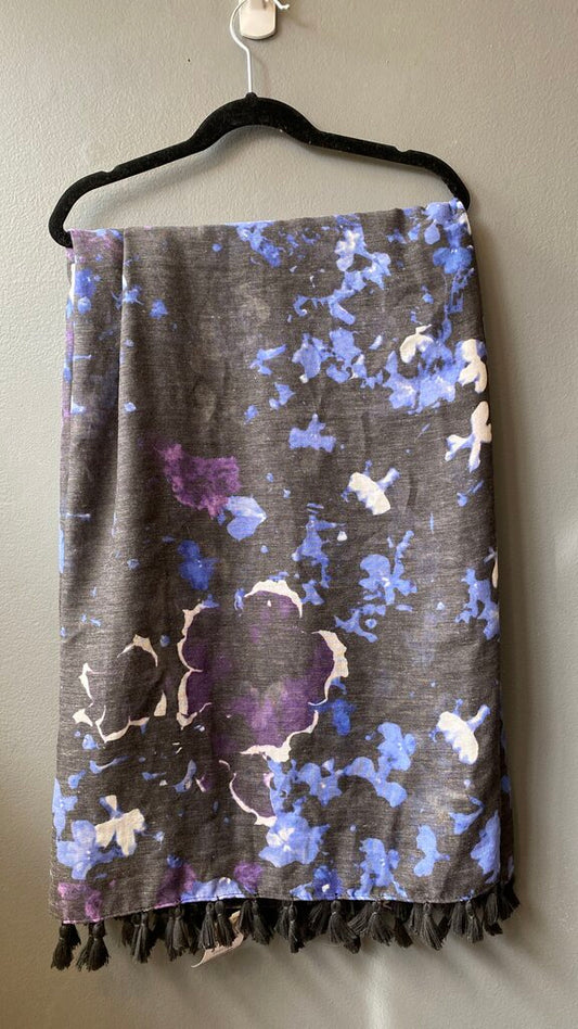Floral Tassel Scarf