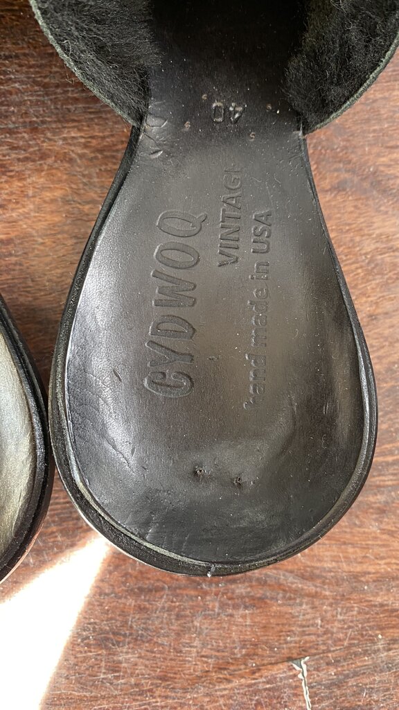 Shearling Kitten Mules