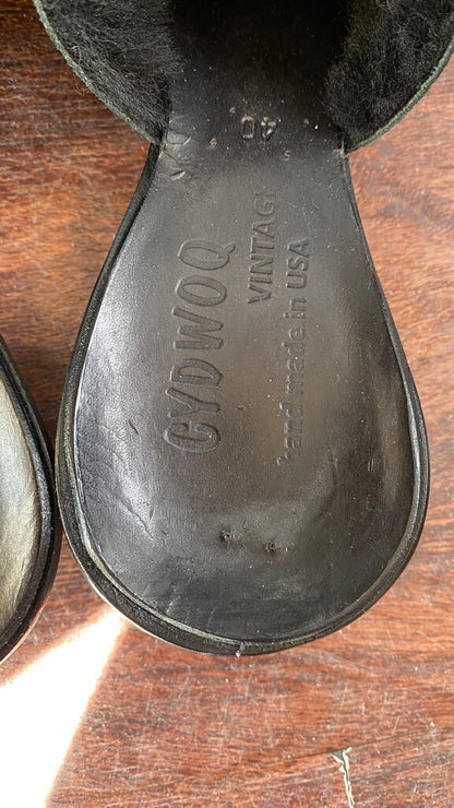 Shearling Kitten Mules