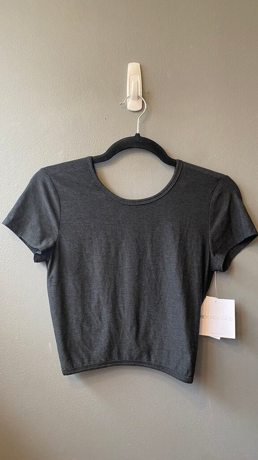 Spacedye Knot Back Crop Tee