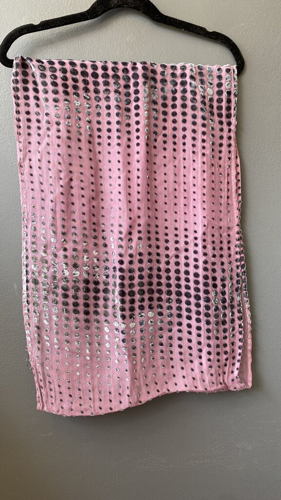 Hand-made Velvet Dot Scarf
