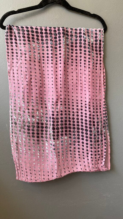 Hand-made Velvet Dot Scarf