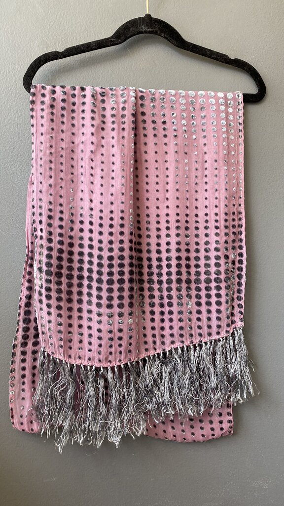 Hand-made Velvet Dot Scarf