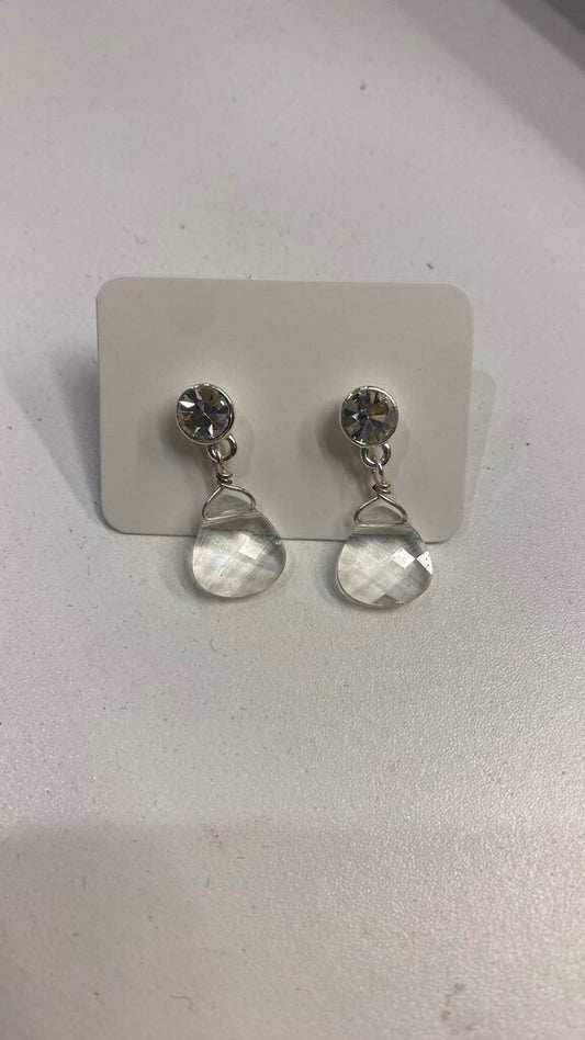 Small Drop Stud Earrings