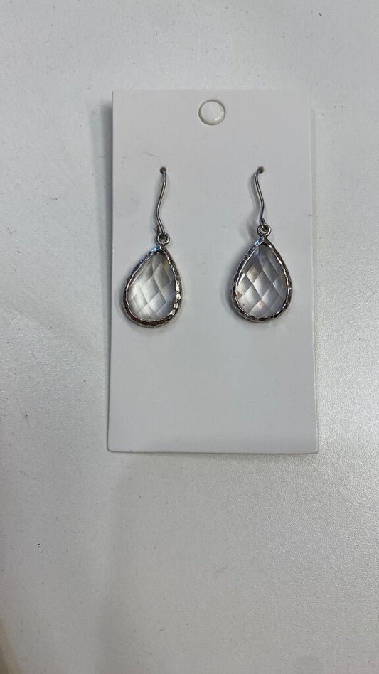 Thai Silver Crystal Drop Earrings