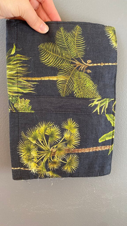 Palm Tree Tie Pouch Clutch