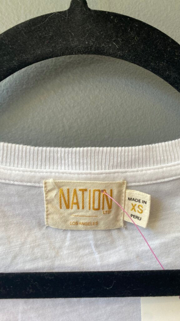 Puff Shoulder Vneck 3/4 Sleeve TShirt