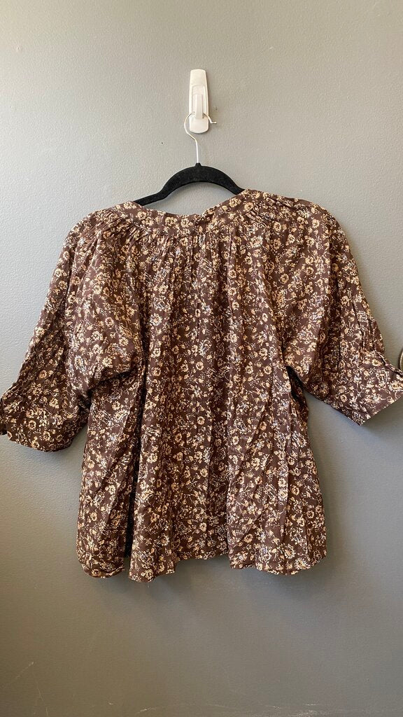 Cotton Popover Blouse